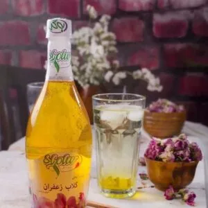 شربت گلاب زعفران سام راد _به گل