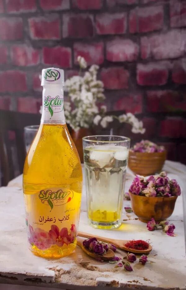 شربت گلاب زعفران سام راد _به گل